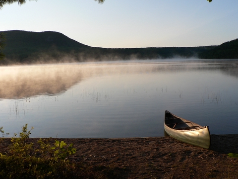 morning at campsite