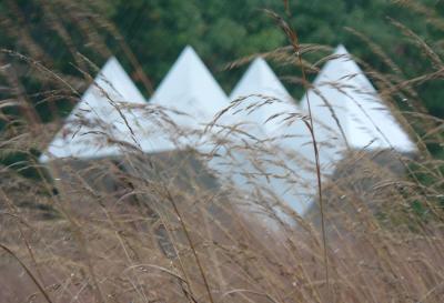 sculpture with grasses