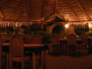under the palapa
